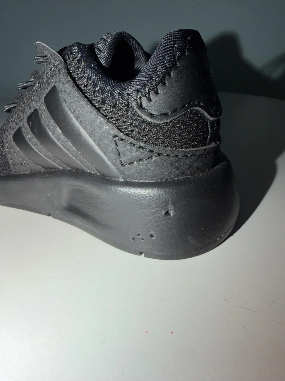 adidas Kids (infant) Black Mesh Lace-Up elastic Sneakers
